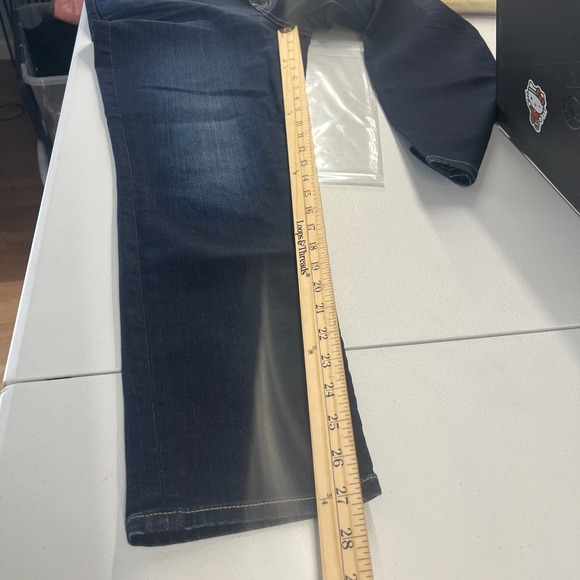 Lucky Brand Lolita Crop Jeans Womens 30 Blue Denim Cotton Dark Wash Skinny Leg - Picture 11 of 14